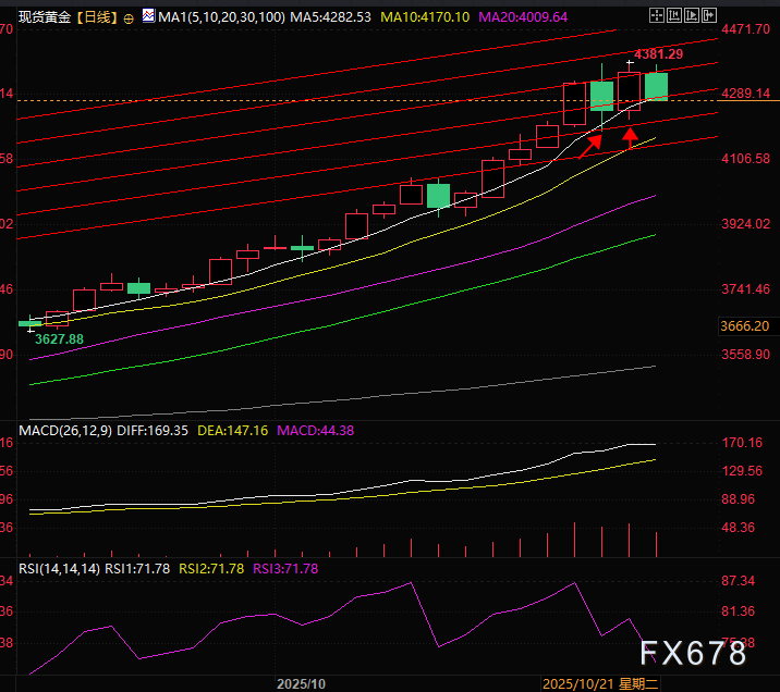 黄金市场面临调整压力，技术面与基本面因素交织(图3)